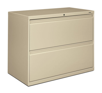 Beige 2D Lateral File Cabinet