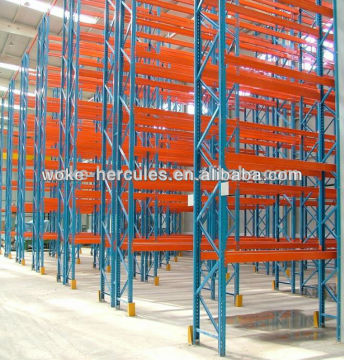 orange beam pallet rack