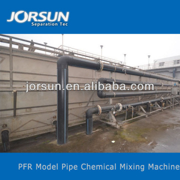 Pipe flocculation reactor used in ink sewage treatment