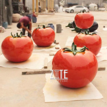 Garden decoration resin vegetable fiberglass tomato sculpture