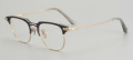 Titanium optische ontwerper Browline Gold Framed Glazen