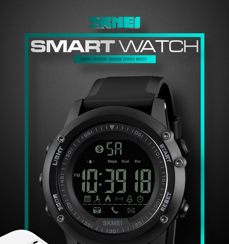 factory price wholesale men digital wristwatch own brand skmei 1321 sport multifunction smart watch