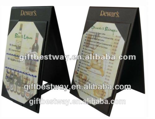 High quality 4''x6'' standing table menu menu holder stand