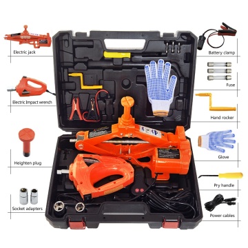 scissor for cars jack and electric wrench set