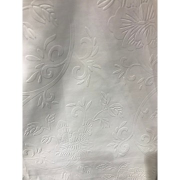 Witte 3D-reliëf microfiber stoffen