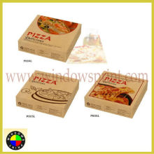 Custom brown kraft paper pizza box