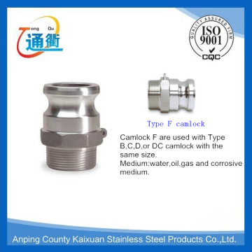 stainless steel camlock coupling type F quick coupling type F