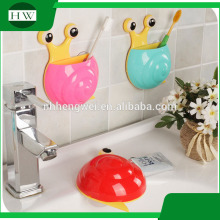 Animal toothbrush holder plastic snail toothbrush holder Snail Wall Mount Toothbrush Holder With Suction Cup Kids