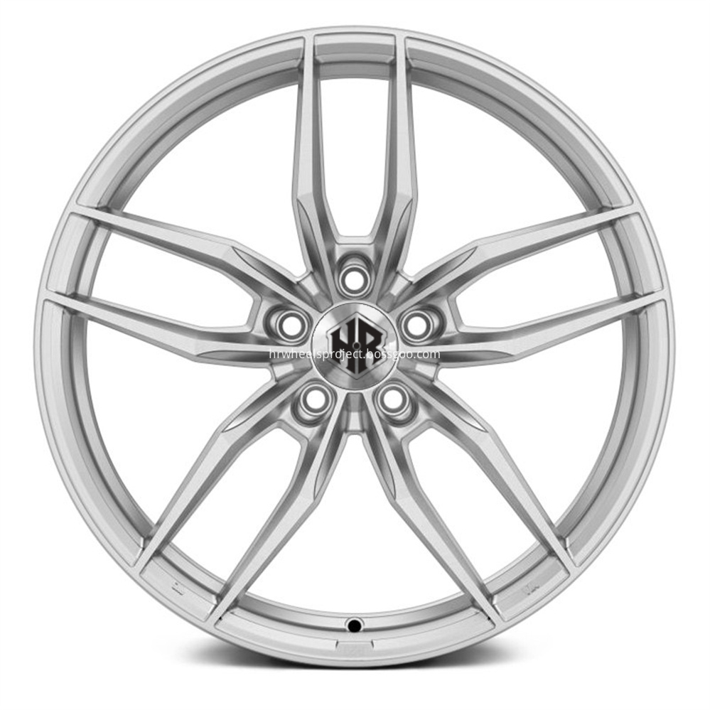 H R Tech Wheels Hr1178 Brushed Aluminum Front