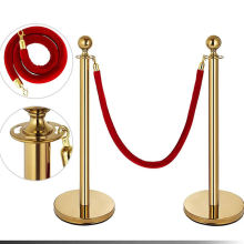 Retractable Rope Stanchions Stainless Steel Queue Barrier Stand