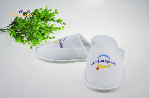 Knitted Soft Cotton Disposable Hotel Slippers