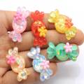 100Pcs Mixed Resin Candy Sweet Decoration Crafts Beads Flatback Cabochon Kawaii Embellishments For Scrapbooking DIY Accessories