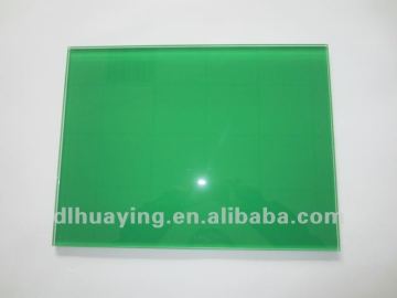 French Green Painted Glass