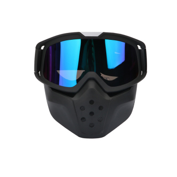 Motorcycle Full Face Goggles: Detachable Bike Goggle Mask