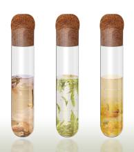 Reusable Glass Tea Strainer with Cork Lid