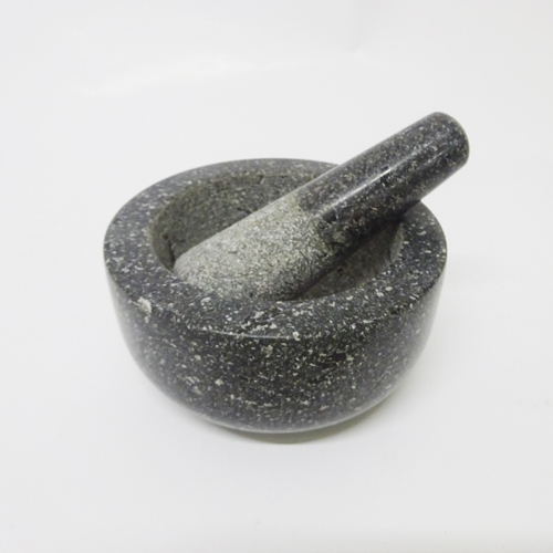 Phun trắng Đen Granite Herbs Grinder Mortars