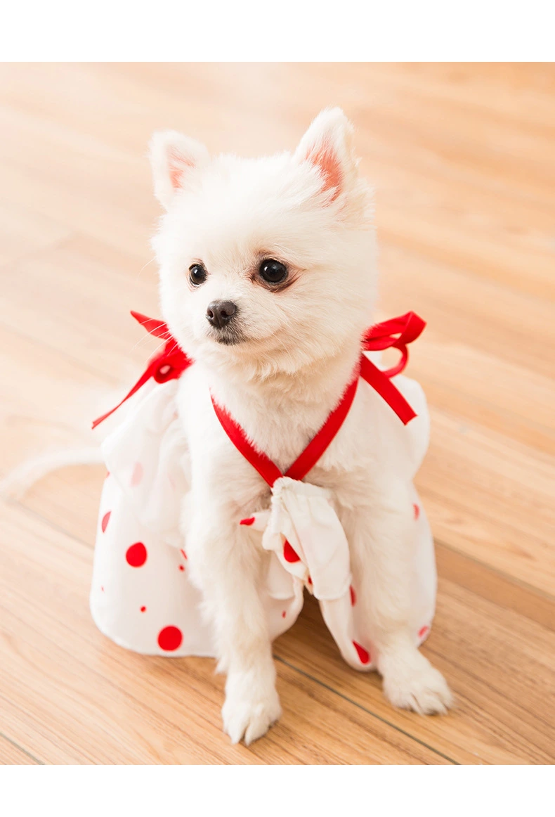 Cute Cat Vest Skirt Princess Dog Skirt Breathable Pet Clothes