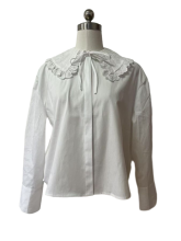 Girl's Long Sleeve Button Front Blouse