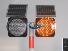 Solar LED blinking warning light,Solar traffic blinking warning light
