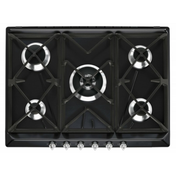 Quemador De Gas Smeg Tapa De Cristal Negro