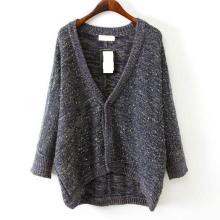 Ladies Acrylic/Polyester Sequin Yarn Kintted Fashion Sweater