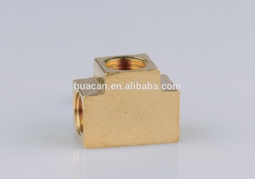 Brass Female Threaded Equal Square Tee/brass tee connector