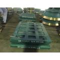 Jaw crusher parts Mn18Cr2 fix jaw plate