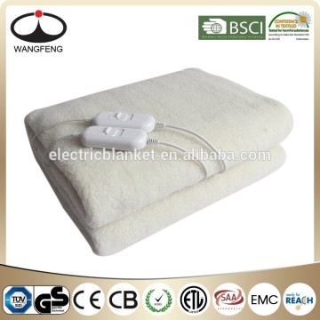 Washable softy fleece electric warming blanket