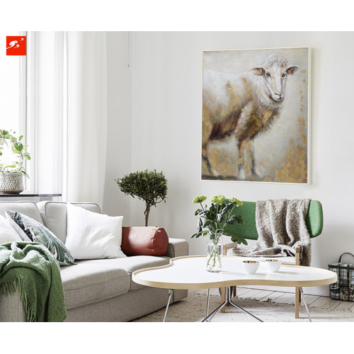 Cute Sheep and Cow Decorative Canvas Prints