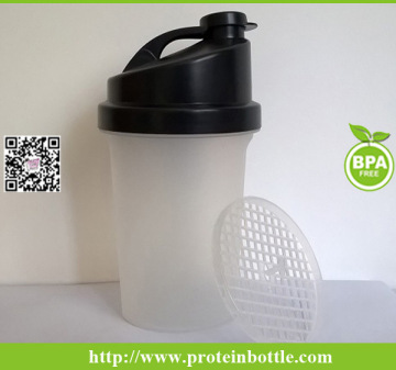 Plastic Shaker Bottle 500ml Shaker with Mesh
