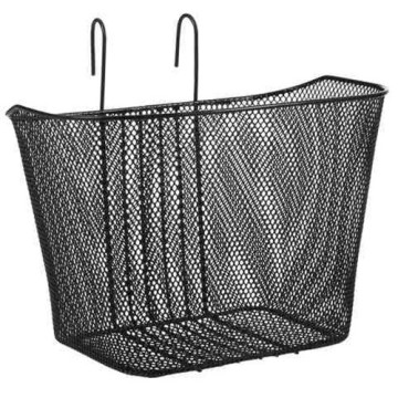 Black Steel Wire Bicycle Basket