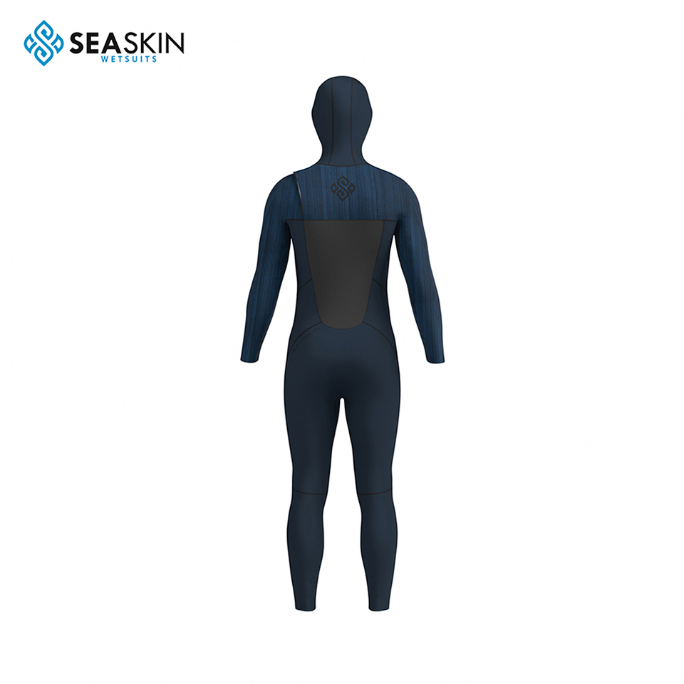 Seaskin 5/4mm مقنعين الرجال Surf Wetsuit شعار مخصص