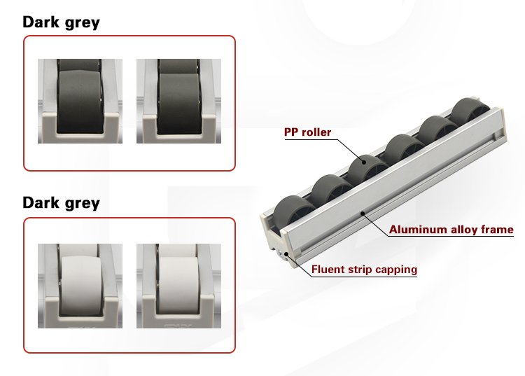 DYL-A4033PW industrial gravity flow placon aluminum pallet roller track for sliding shelf system