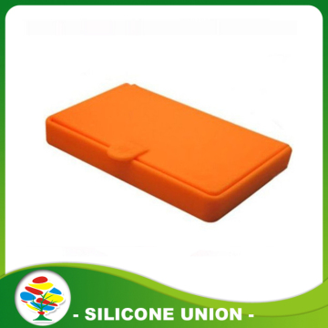 Promotional cheap silicone business card case /card holder