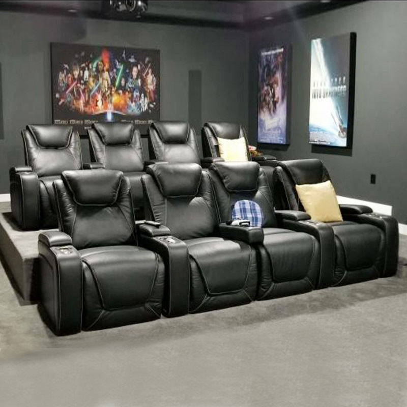 Electric VIP Home Theater Leather Recliner Sofa