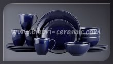 Colorful Glazed 30pcs Ceramic Dinner Service Sets