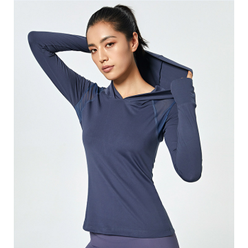 Pullover ụmụ nwanyị Hoodie Yoga Sweatshirt