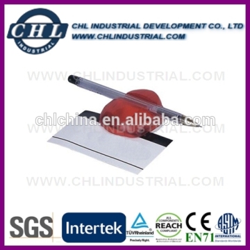 Promotional plastic memo holder with pen holder