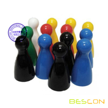 Bescon Dice coloridos peones coloridos, pieza de ajedrez, pieza de verificación, pieza