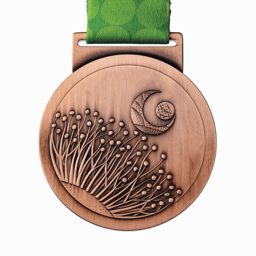 Médaille de bronze en métal surélevé de haute qualité