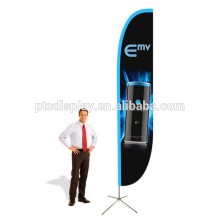 customized cheap feather flag with stand