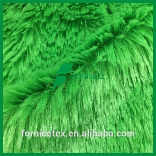 China manufacturer 100 polyester soft plush high pile knitted fabric