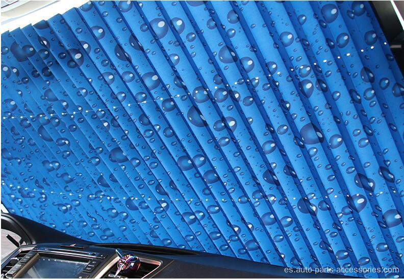Blue anti UV barato de autos personalizado Sunshade