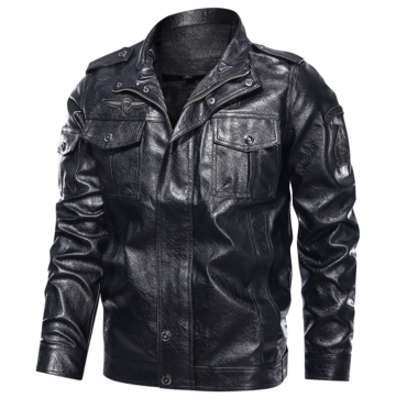 Men's PU Leather Trucker Jackets High Quality