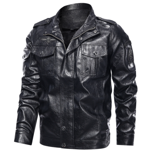 Men's PU Leather Trucker Jackets High Quality