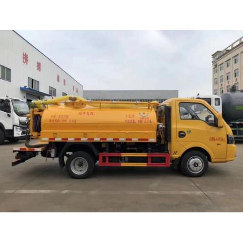 Dongfeng 2cbm camión de succión de aguas residuales móviles