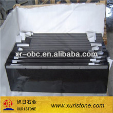 home marble black stone stair granite step