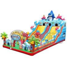 double lane commercial inflatable slide kids