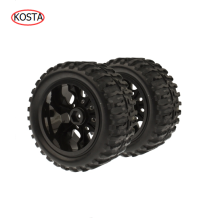 1:10 RUBBER SPONGE RACING RC CARS MONSTER BIGFOOT TYRE WHEEL SET FOR RC MODEL