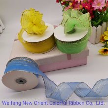 Blue Pull String Ribbon Make to Be Flowers for Gift Packing
